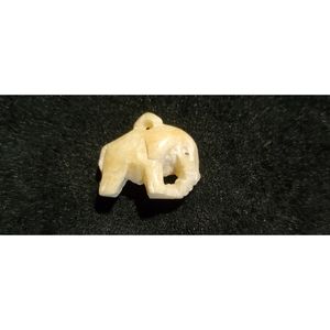Carved Elephant Pendant